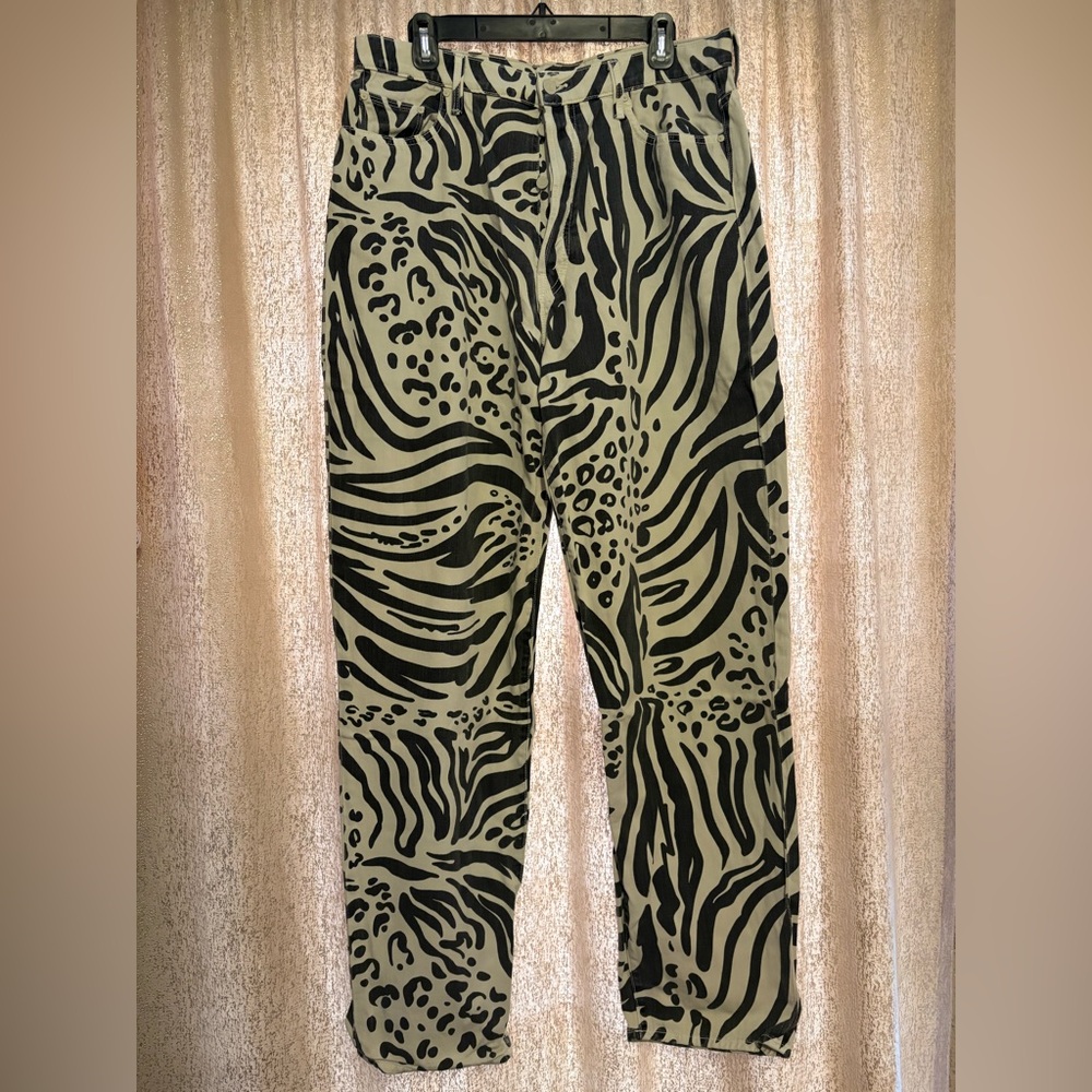 MOTHER curbside heel in Animal Tracks